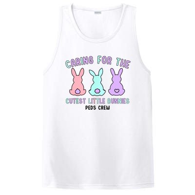 Caring For The Cutest Little Bunnies Peds Crew Easter Nurse PosiCharge Competitor Tank