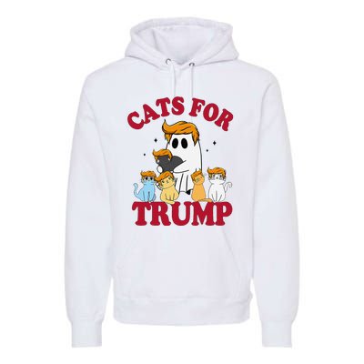 Cats For Trump 2024 Election Make Pets Safe Again Premium Hoodie