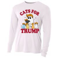 Cats For Trump 2024 Election Make Pets Safe Again Cooling Performance Long Sleeve Crew