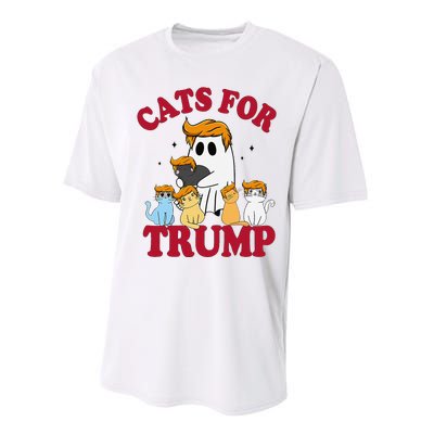 Cats For Trump 2024 Election Make Pets Safe Again Performance Sprint T-Shirt