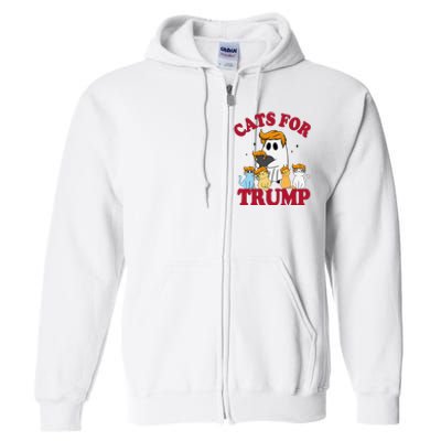 Cats For Trump 2024 Election Make Pets Safe Again Full Zip Hoodie