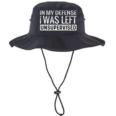 Cool Funny Tee In My Defense I Was Left Unsupervised Legacy Cool Fit Booney Bucket Hat