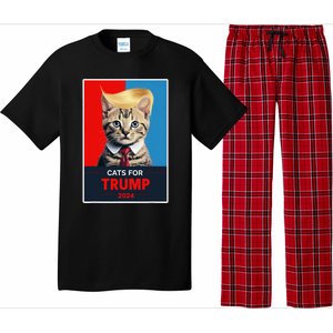 Cats For Trump 2024 Election Gift Pajama Set