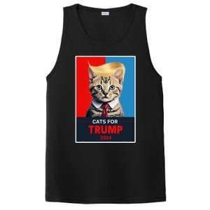 Cats For Trump 2024 Election Gift PosiCharge Competitor Tank