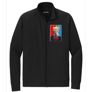 Cats For Trump 2024 Election Gift Stretch Full-Zip Cadet Jacket