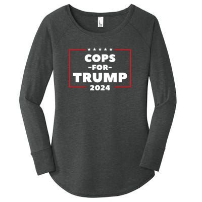 Cops For Trump 2024 Women's Perfect Tri Tunic Long Sleeve Shirt