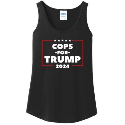 Cops For Trump 2024 Ladies Essential Tank