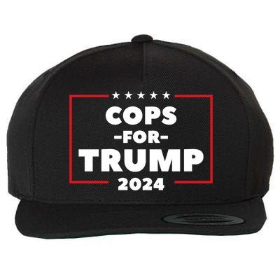 Cops For Trump 2024 Wool Snapback Cap