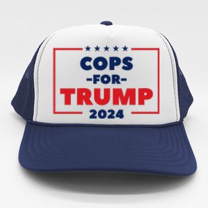 Cops For Trump 2024 Trucker Hat