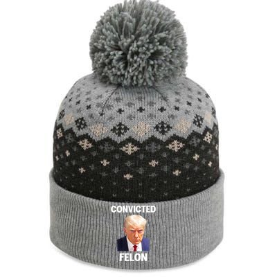 Convicted Felon Trump 2024 The Baniff Cuffed Pom Beanie