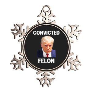 Convicted Felon Trump 2024 Metallic Star Ornament