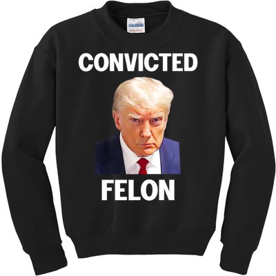 Convicted Felon Trump 2024 Kids Sweatshirt