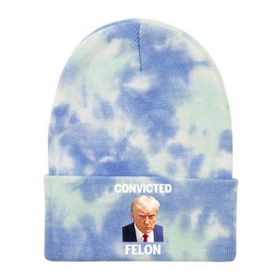 Convicted Felon Trump 2024 Tie Dye 12in Knit Beanie