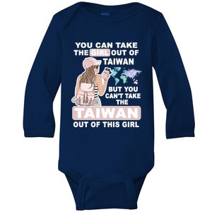 Cool From Taiwan Meaningful Gift Proud Taiwan Gift Baby Long Sleeve Bodysuit