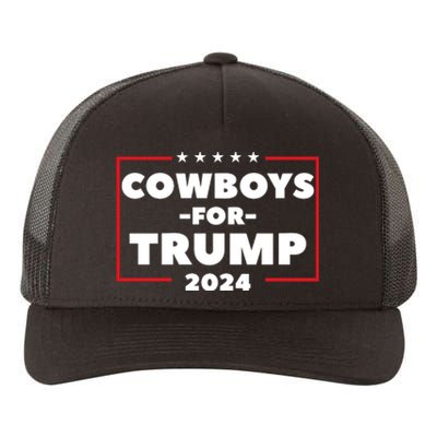 Cowboys For Trump 2024 Yupoong Adult 5-Panel Trucker Hat