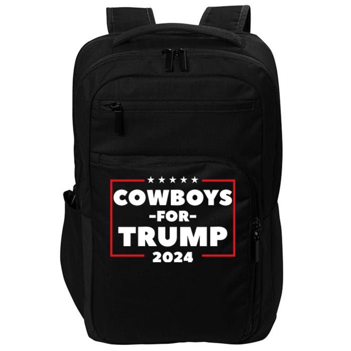 Cowboys For Trump 2024 Impact Tech Backpack