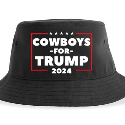 Cowboys For Trump 2024 Sustainable Bucket Hat