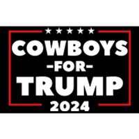 Cowboys For Trump 2024 Bumper Sticker