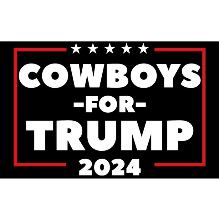 Cowboys For Trump 2024 Bumper Sticker