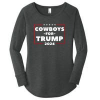 Cowboys For Trump 2024 Women's Perfect Tri Tunic Long Sleeve Shirt