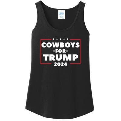 Cowboys For Trump 2024 Ladies Essential Tank