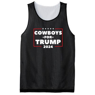 Cowboys For Trump 2024 Mesh Reversible Basketball Jersey Tank