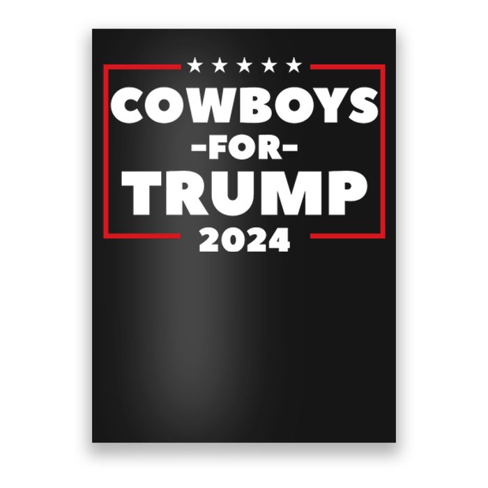 Cowboys For Trump 2024 Poster