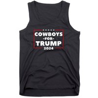 Cowboys For Trump 2024 Tank Top