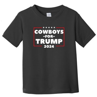 Cowboys For Trump 2024 Toddler T-Shirt