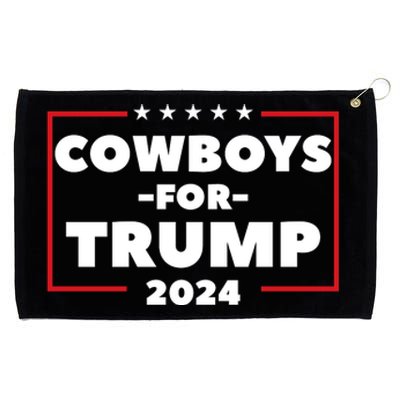 Cowboys For Trump 2024 Grommeted Golf Towel