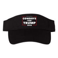 Cowboys For Trump 2024 Valucap Bio-Washed Visor