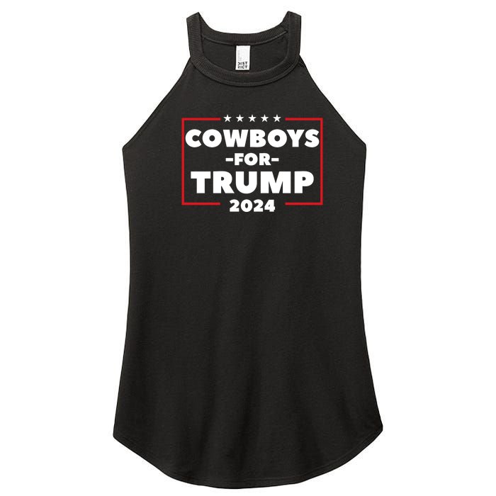 Cowboys For Trump 2024 Women's Perfect Tri Rocker Tank