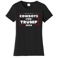 Cowboys For Trump 2024 Women's T-Shirt