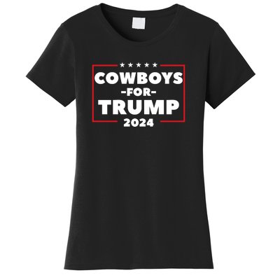 Cowboys For Trump 2024 Women's T-Shirt