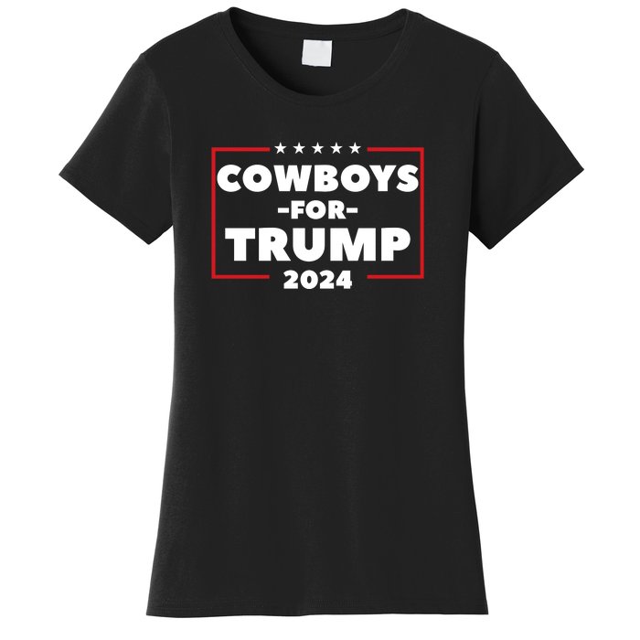 Cowboys For Trump 2024 Women's T-Shirt