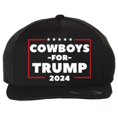 Cowboys For Trump 2024 Wool Snapback Cap