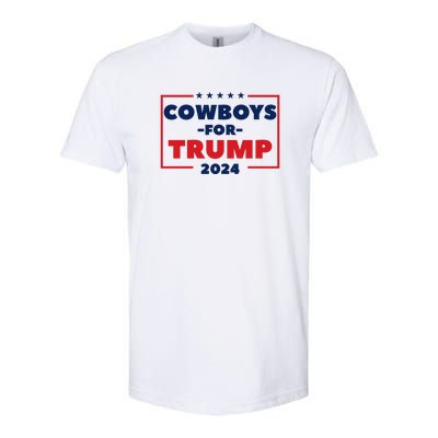 Cowboys For Trump 2024 Softstyle CVC T-Shirt