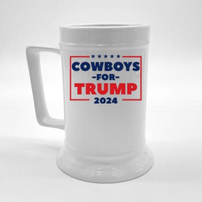 Cowboys For Trump 2024 Beer Stein