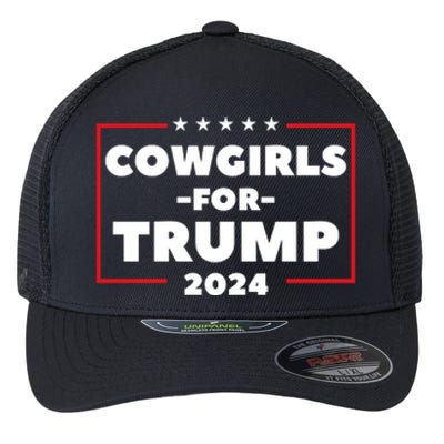 Cowgirls For Trump 2024 Flexfit Unipanel Trucker Cap