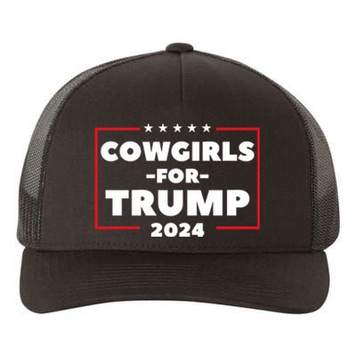 Cowgirls For Trump 2024 Yupoong Adult 5-Panel Trucker Hat