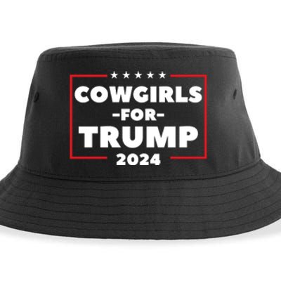 Cowgirls For Trump 2024 Sustainable Bucket Hat