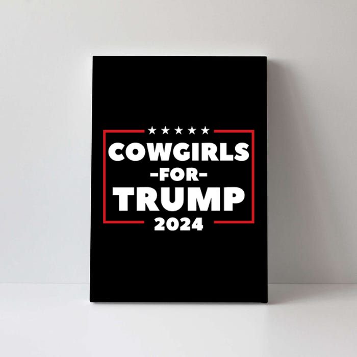 Cowgirls For Trump 2024 Canvas