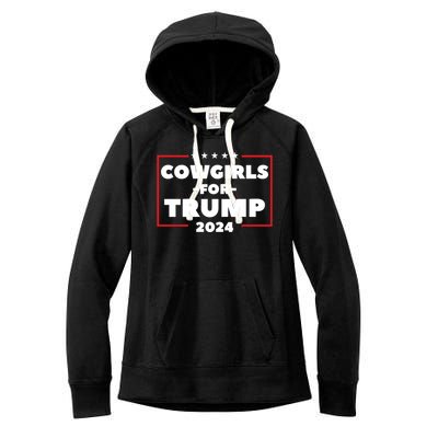 Cowgirls For Trump 2024 Women's Fleece Hoodie