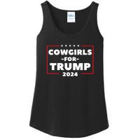 Cowgirls For Trump 2024 Ladies Essential Tank