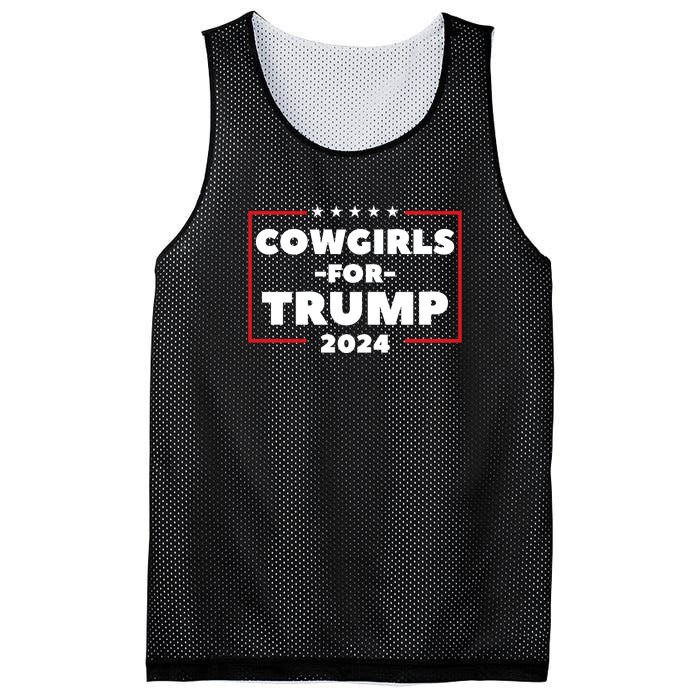 Cowgirls For Trump 2024 Mesh Reversible Basketball Jersey Tank