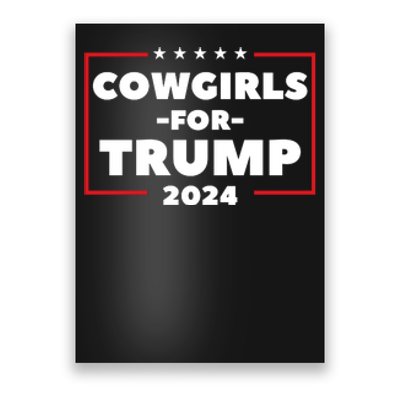 Cowgirls For Trump 2024 Poster