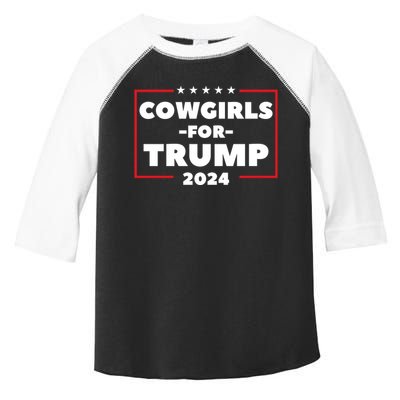 Cowgirls For Trump 2024 Toddler Fine Jersey T-Shirt