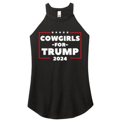 Cowgirls For Trump 2024 Women's Perfect Tri Rocker Tank