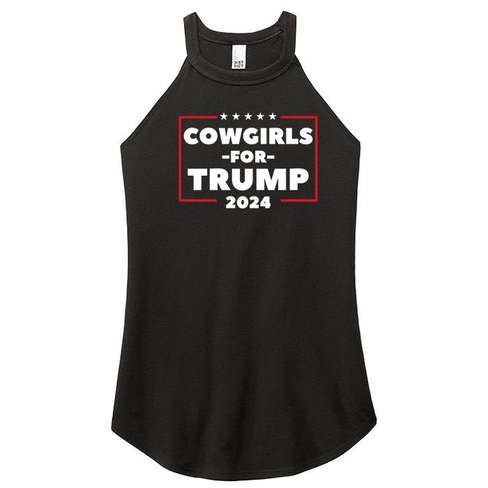 Cowgirls For Trump 2024 Women's Perfect Tri Rocker Tank