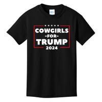 Cowgirls For Trump 2024 Kids T-Shirt